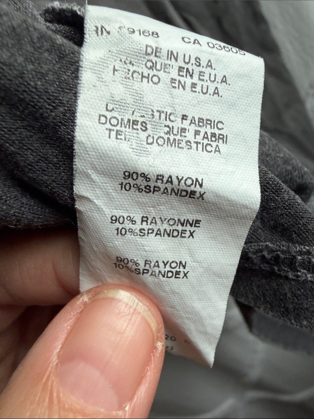 Fifteen Twenty Washed Charcoal Gray Tee - Picture 4 of 4